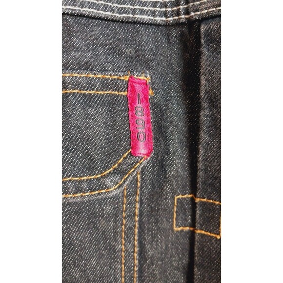 U.S. Polo Association Men's Black Embroidered Jean Denim Jacket Large - Picture 9 of 13